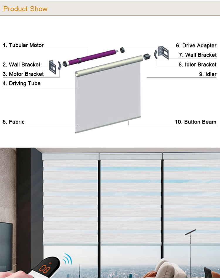 Aluminum Profile 38mm Curtain Tube Curtain Blinds Accessories Supplier