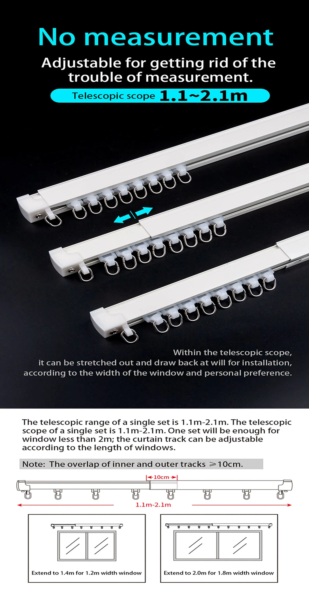 High Quality Free Adjustable Curtain Rod