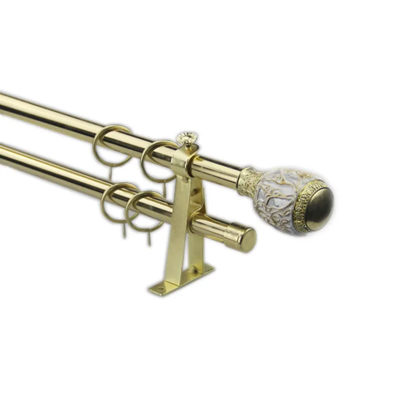 Varão de cortina de madeira de melhor qualidade decorativo estilo romano